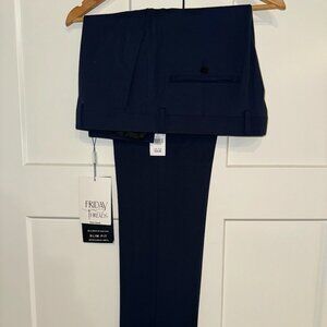 38W x 32L Slim Fit Navy Friday Threads Performance Dress Pants